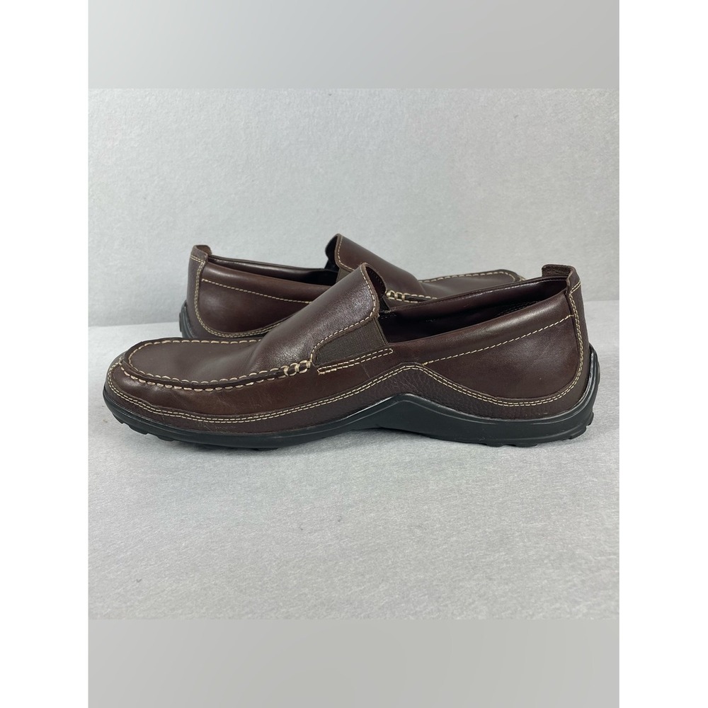 Cole Haan Tucker Venetian Dark Brown Leather Slip-On Loafers Mens 11M C04059 - Picture 6 of 12